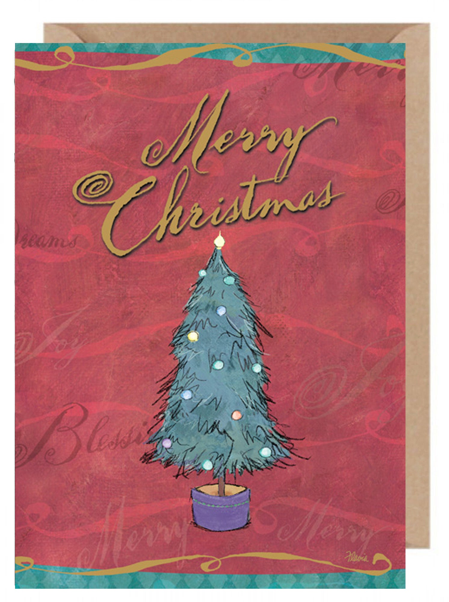 Merry Christmas - a Flavia Weedn inspirational greeting card 0003-6838